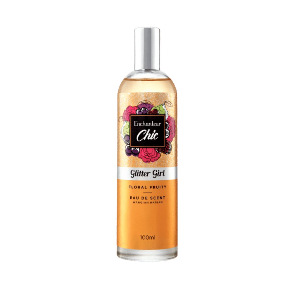 Enchanteur Glitter Girl Floral Fruity - 100ml | إنشانتر شيك عطر غليتر جيرل - 100مل