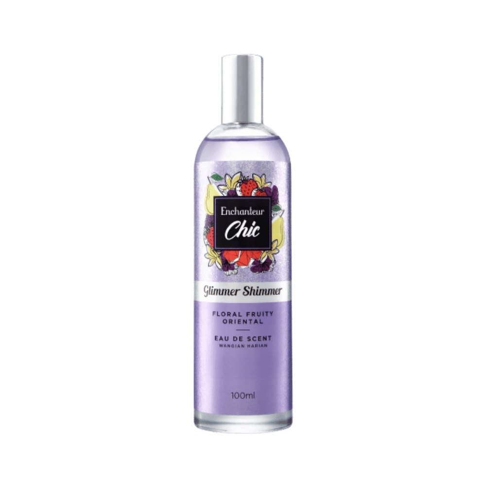 Enchanteur Glimmer Shimmer Floriental Fruity Oriental - 100ml | إنشانتر شيك عطر غليمر شيمر - 100مل