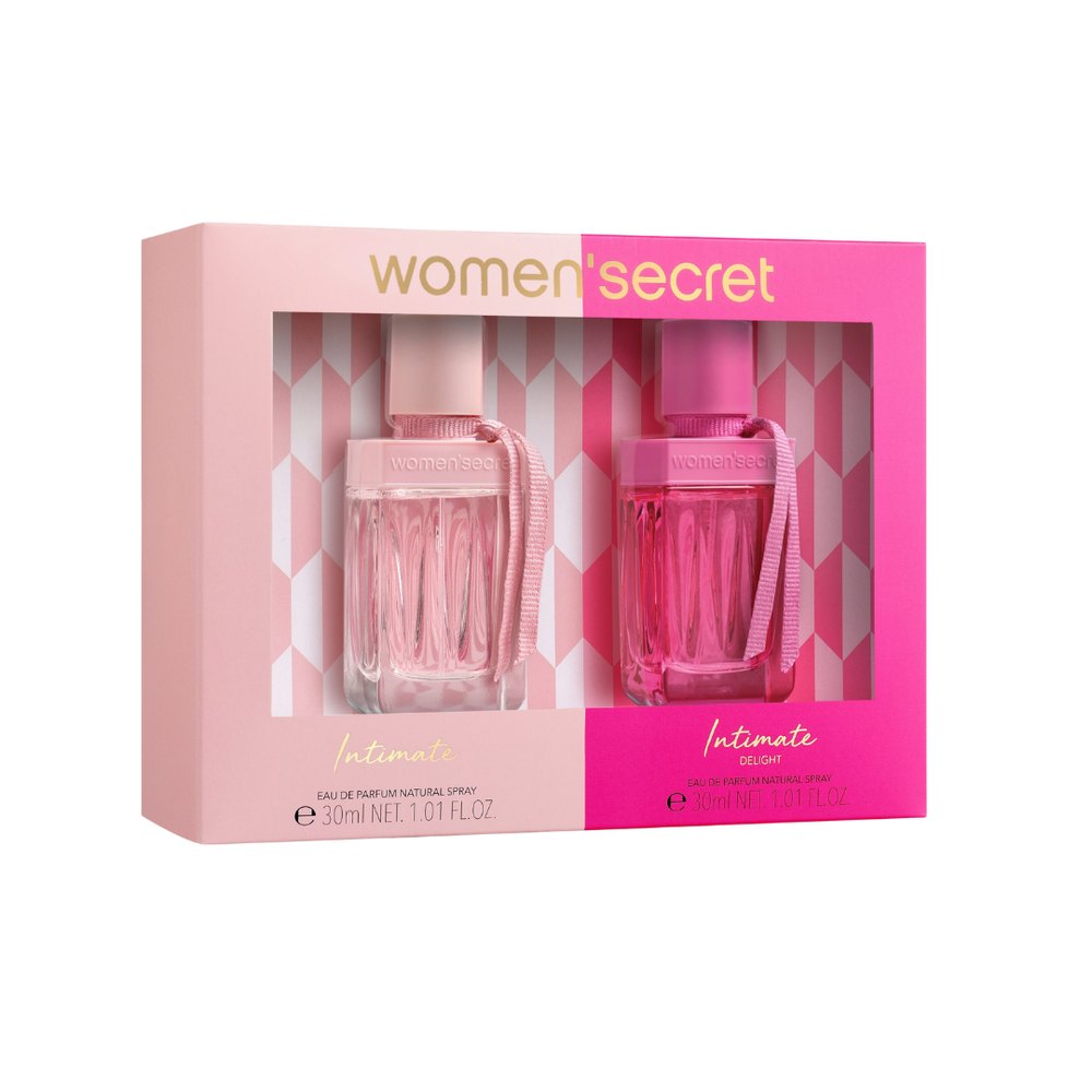 women secret beauty INTIMATE EDP 30ML + INTIMATE DELIGHT EDP - 30ml | وومن سيكريت سيت عطر انتيميت+ عطر انتمينت ديلايت