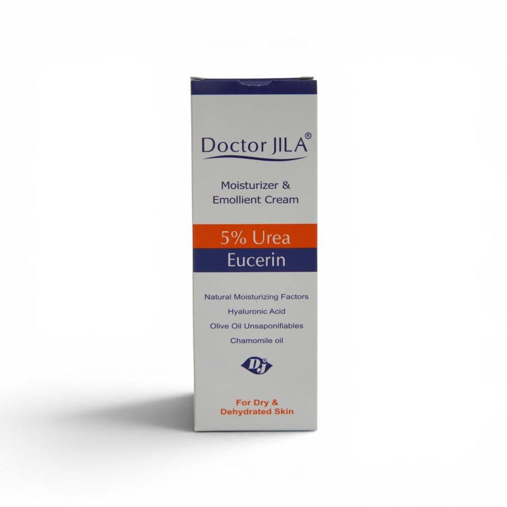 Doctor jila Moisturizer & Emollient Cream 5% Urea Eucerine Suitable for Dry & Sensitive Skin - 75g | دكتور جيلا كريم مرطب وملطف 5% يوريا - 75غ