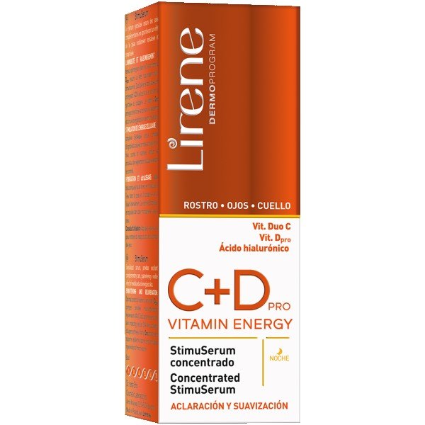 Lirene Vitamin C+D Energy Nourishing Stimulating Serum - 30ml | ليرين سيروم فيتامين سي و دي - 30 مل