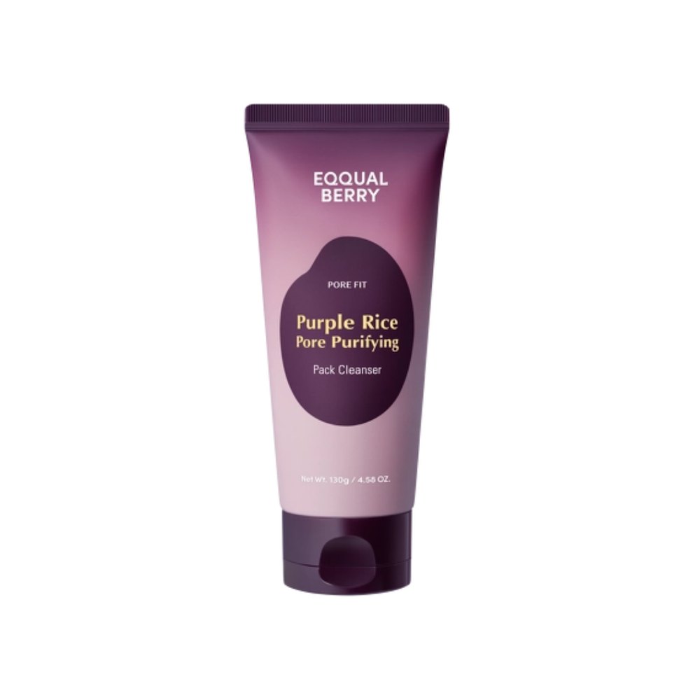 EQQUAL BERRY Purple Rice Pore Purifying Pack Cleanser - 130g| ايكوال بيري غسول منظف للمسام من خلاصة الارز -130 غرام