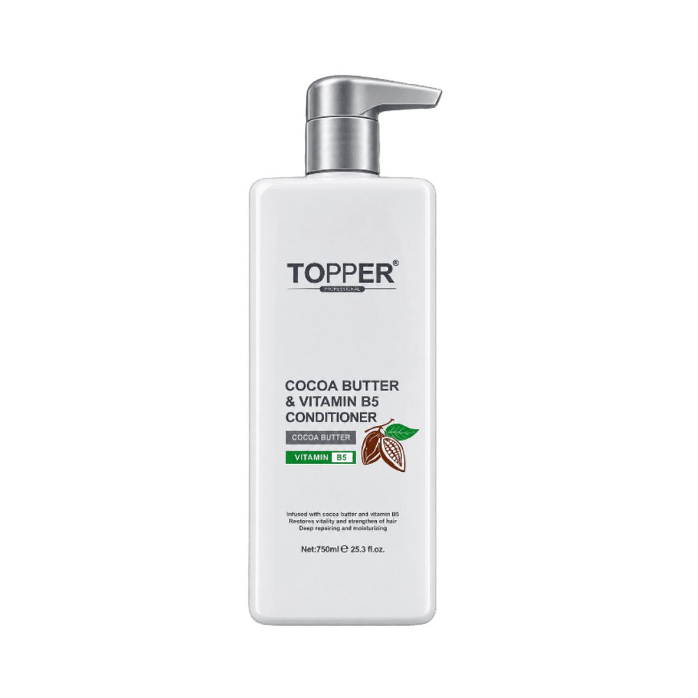TOPPER PROFESSIONAL Cocoa Butter & Vitamin B5 Conditioner - 750ml | توبر بلسم زبدة الكاكاو وفيتامين ب5 - 750مل