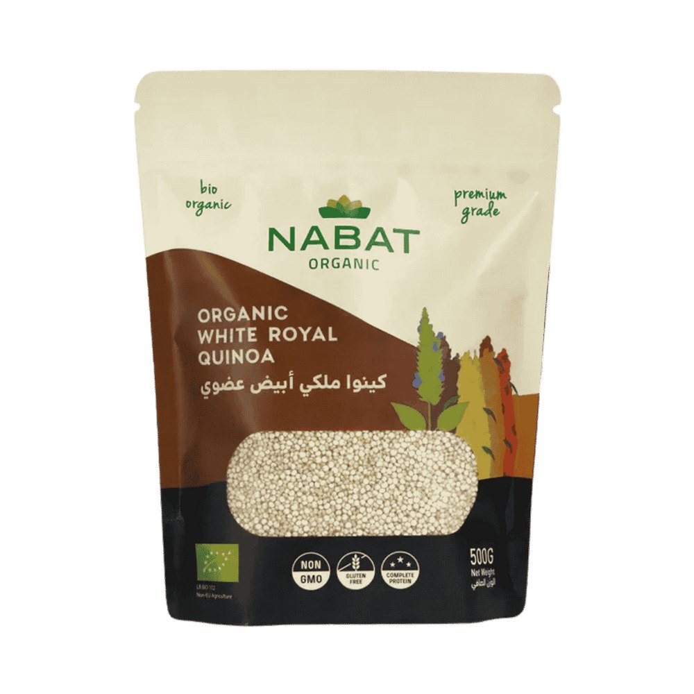 NABAT ORGANIC White Royal Quinoa - 500g| نبات كينوا ملكية بيضاء عضوية – 500 غ