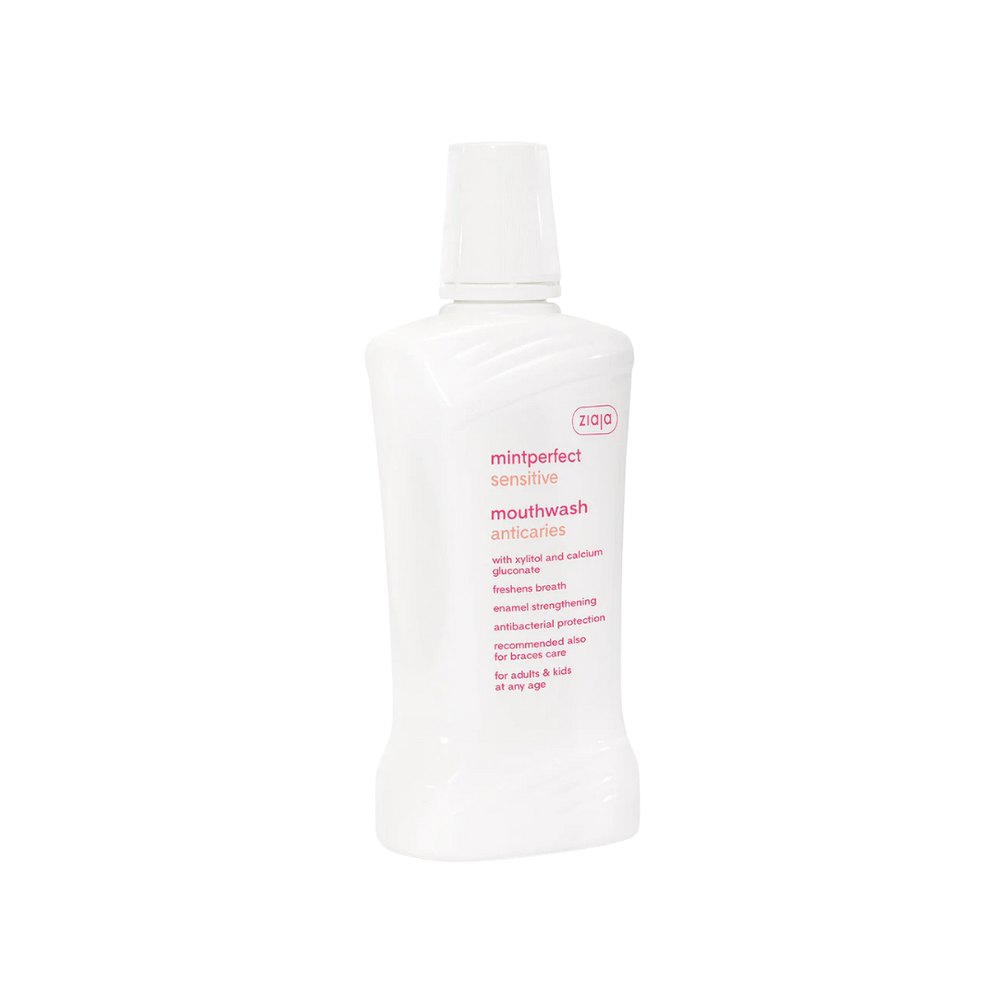 Ziaja Mintperfekt Sensitive Mouthwash Anticaries - 500ml | جايا غسول فم بالنعناع - 500 مل