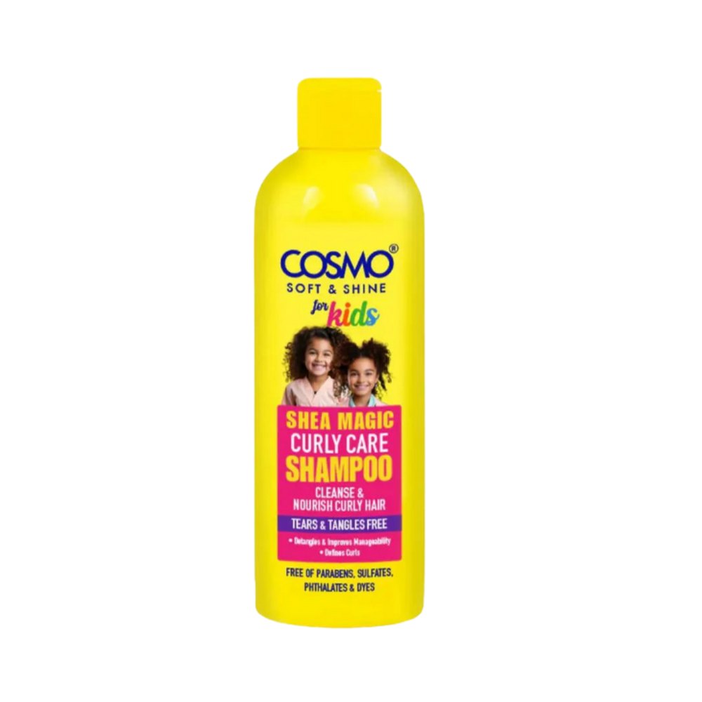 COSMO COSMETICS CURLY CARE SHAMPOO FOR KIDS SHEA - 480ml | كوزمو كوزمتكس شامبو كيرلي سيت لشعر الأطفال - 480مل