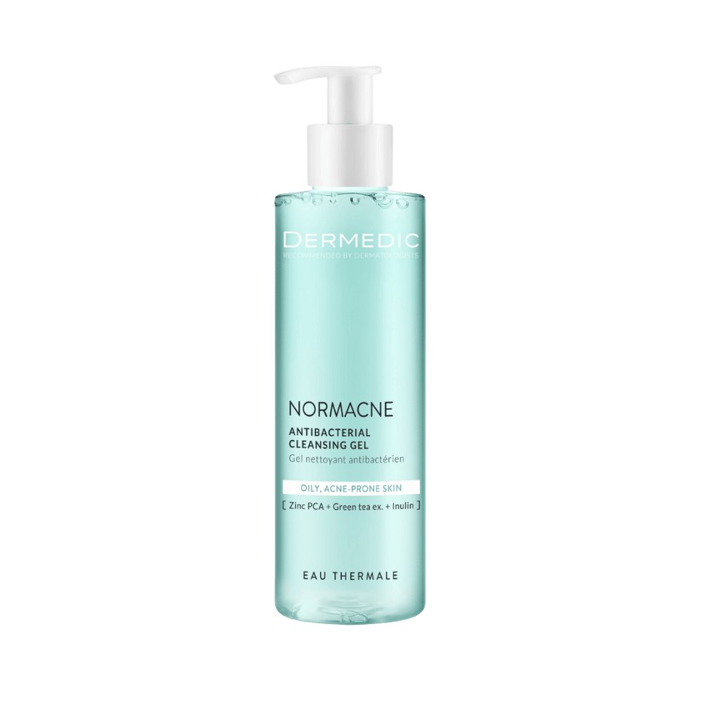 DERMEDIC Normacne Antibacterial cleansing gel - 200ml | ديرمديك غسول جل مضاد للبكتيريا للبشرة المعرضة لحب الشباب - 200 مل