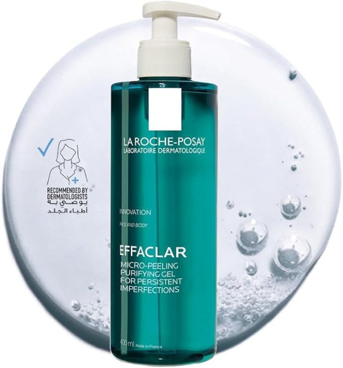 LA ROCHE-POSAY Effaclar Micro Peeling Purifying Gel - 400ml | لاروش بوزيه غسول جل منقي للوجه - 400 مل