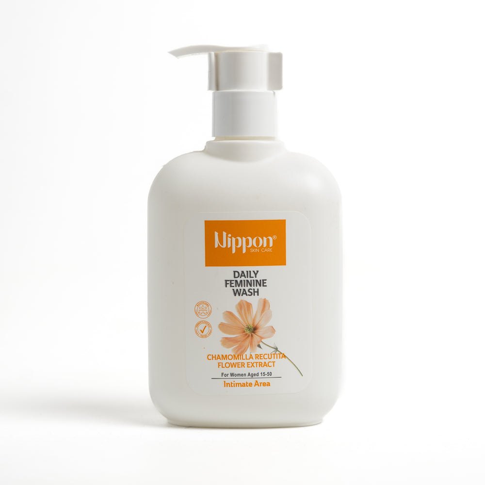Nippon Daily Feminine Wash Chamomilla Recutita Flower Extract - 250ml | نيبون غسول يومي نسائي بالبابونج - 250 مل