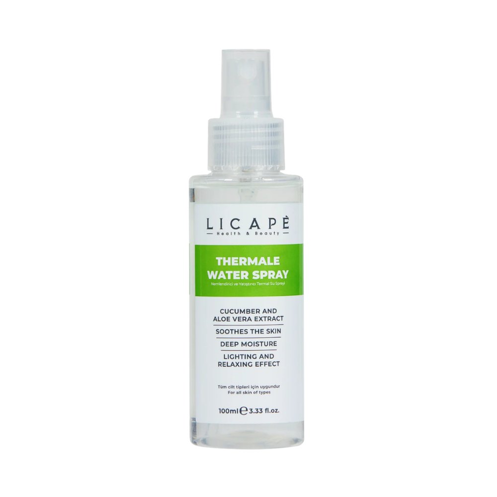 LICAPE Termal Water Spray - 100ml | ليكابي بخاخ المياه الحرارية المرطب والمهدئ للبشرة – 100 مل