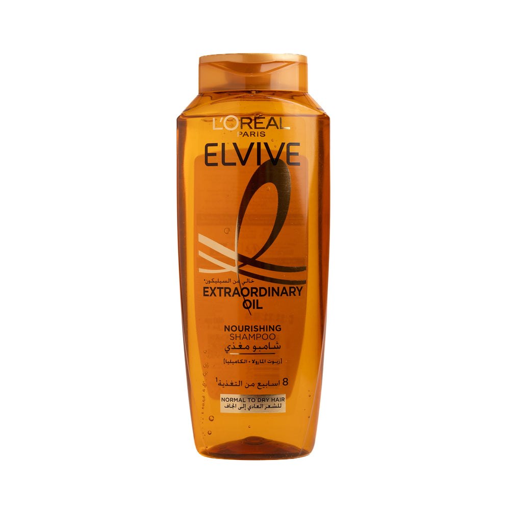 L’Oreal Elvive Extraordinary Oil Dry Hair Shampoo - 400ml |لوريال شامبو مغذي للشعر العادي والجاف - 400 مل