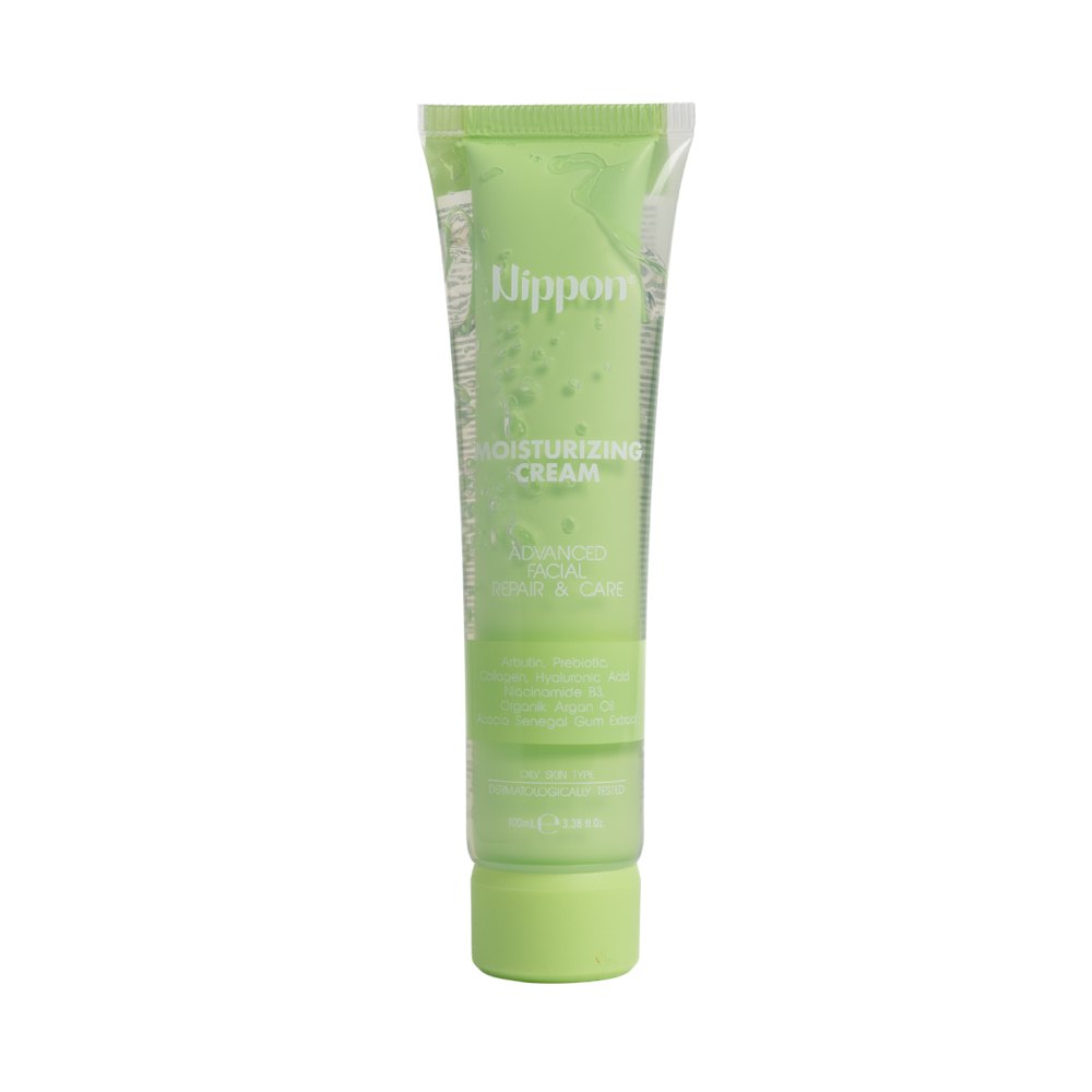 Nippon Moisturizing Cream Advanced Facial & Care Collagen Hyaluronic Acid Niacinamide B3 - 100ml | نيبون كريم ترطيب متقدم للعناية وإصلاح البشرة بالكولاجين وحمض الهيالورونيك ونياسيناميد – 100 مل