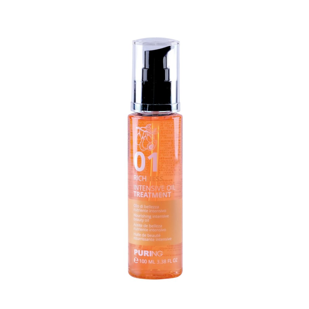 Puring 01 Richness Intensive Oil Treatment dry and treated hair - 100ml | بيورنك زيت مغذٍ للشعر الجاف والمعالج - 100 مل