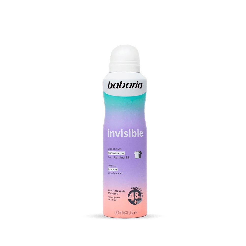 BABARIA DEODORANT SPRAY INVISIBLE Women - 200ml | باباريا بخاخ مزيل عرق للنساء – 200 مل