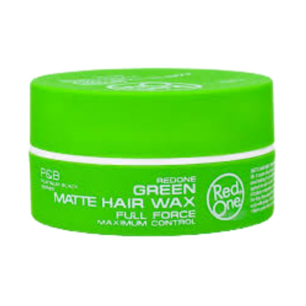 Red One - Green - Matte Hair Wax - Full Force - 150ml | ريد ون واكس تصفيف الشعر بلمسة مطفية وثبات قوي - 150مل