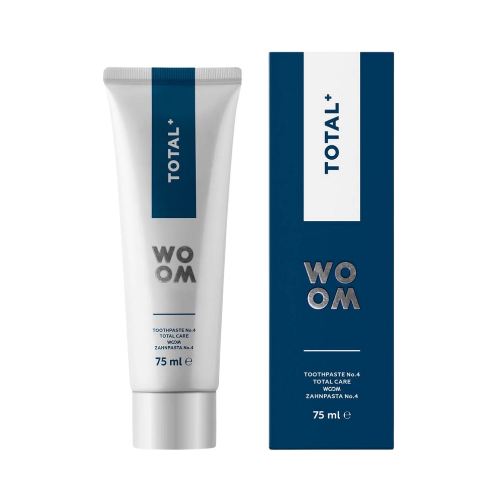 Woom Total+ Complex Care Toothpaste With Hap - 75ml | ووم معجون أسنان توتال+ عناية متكاملة مع هيدروكسي أباتيت – 75 مل