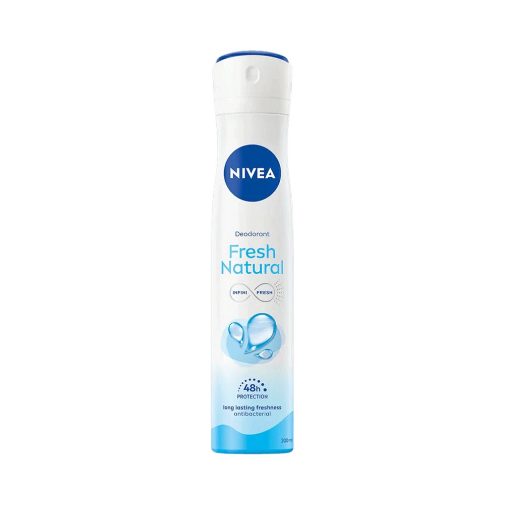 Nivea Deodoran Spray Fresh Natural - 200ml | نيفيا مزيل عرق بخاخ فريش ناتشورال – 200مل