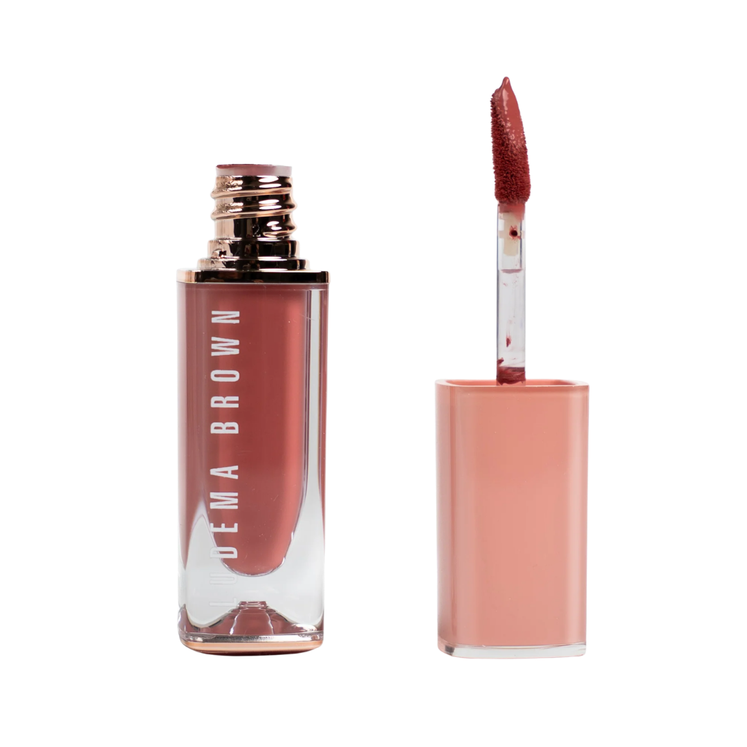 LUDEMA BROWN Liquid Lipstick - 5ml | لوديما براون احمر شفاه سائل - 5 مل