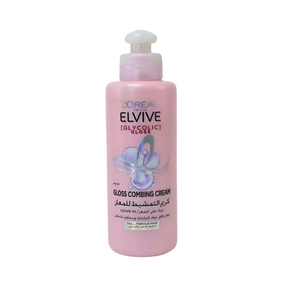 L’Oreal Elvive Glycolic Gloss Leave-In Cream - 200ml | لوريال إلفيف كريم ليف إن غلايكوليك غلوس - 200 مل