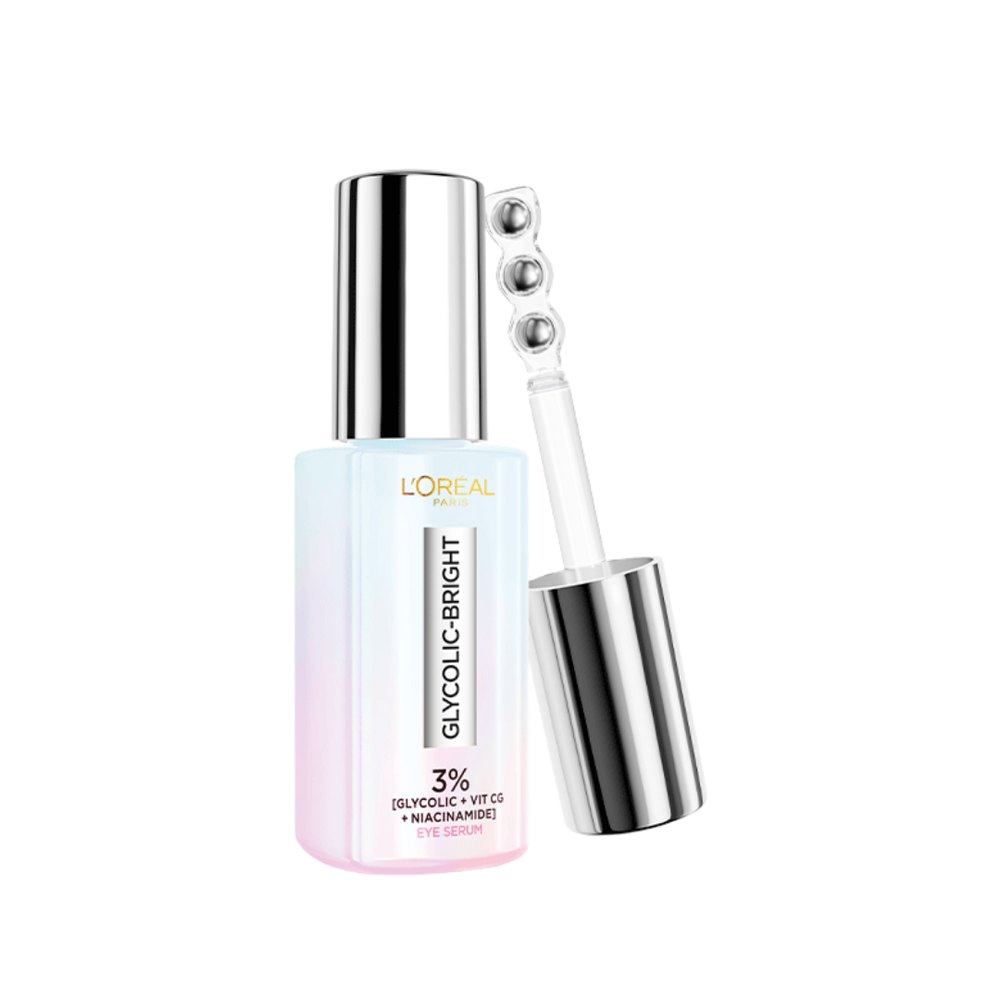 L’Oreal Glycolic Bright Dark Circles Eye Serum -20Ml | لوريال سيروم لتحت العين لتفتيح الهالات السوداء - 20 مل