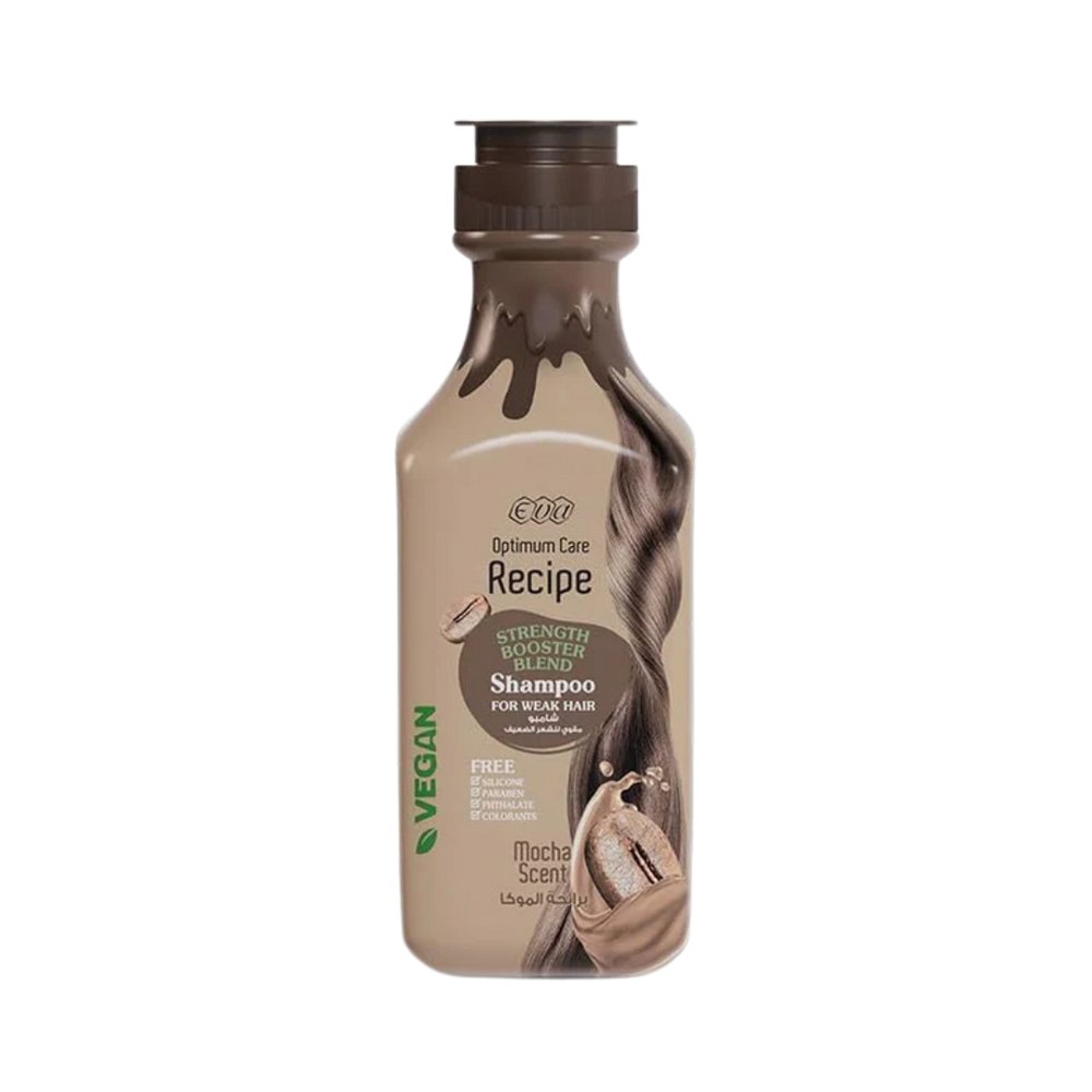 EVA Optimum Care Recipe Strength Booster Blend Shampoo For Weak Hair - 350ml | شامبو إيفا أوبتيموم كير لتقوية الشعر الضعيف – 350 مل