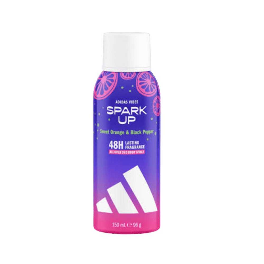Adidas Vibes Spark Up Deo Body Spray - 150ml | أديداس سبراي مزيل رائحة للجسم - 150 مل