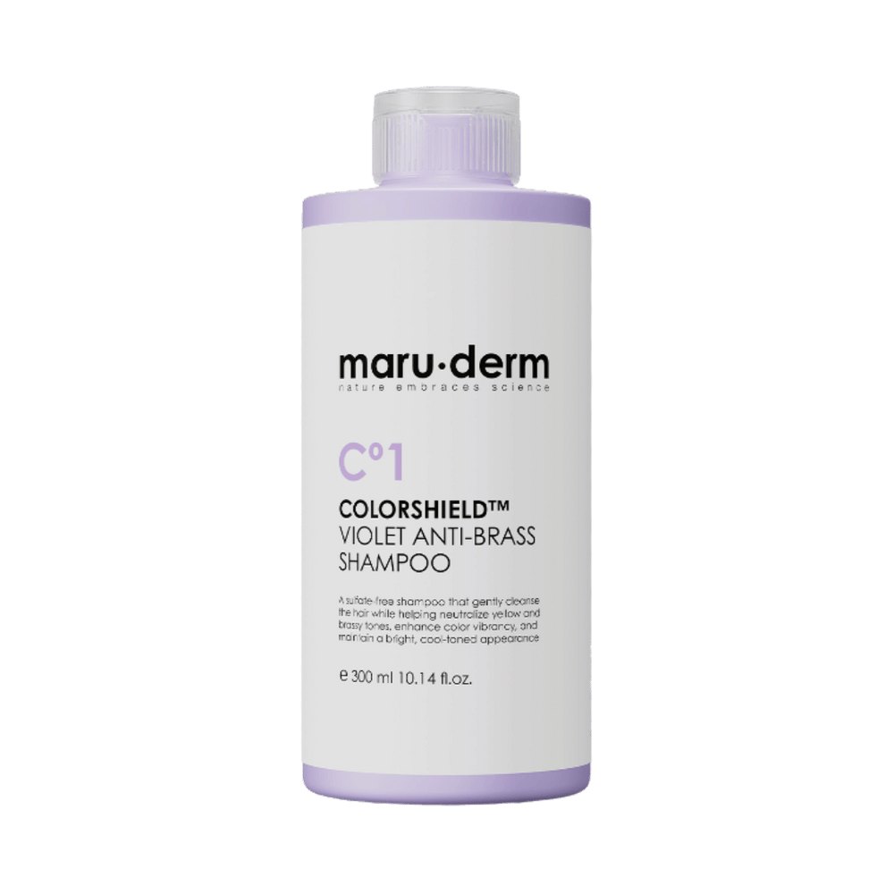 maru.derm ColorShield C1 Violet Anti Brass Shampoo - 300ml | مارو.ديرم شامبو بنفسجي مضاد للاصفرار - 300 مل
