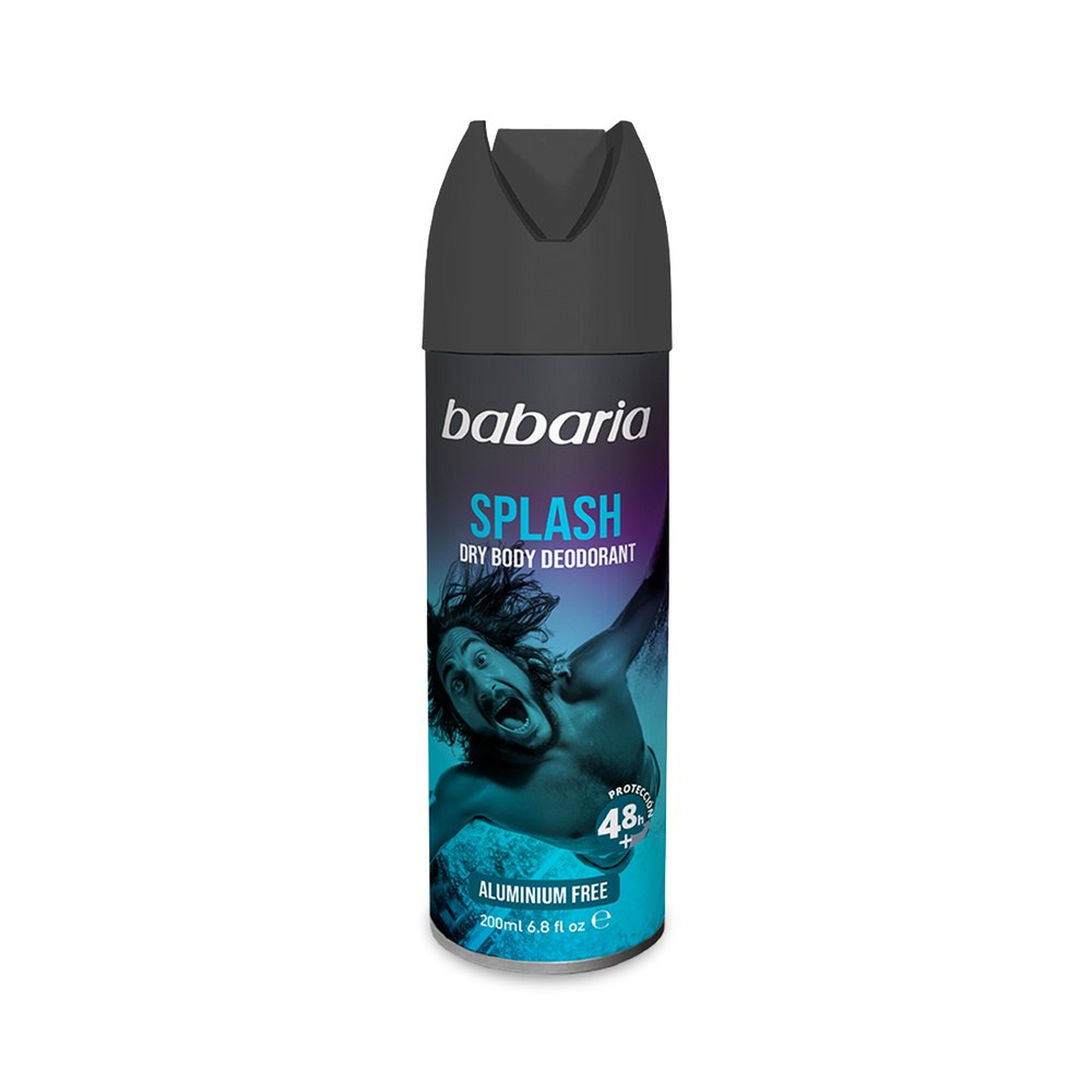 BABARIA Splash Dry Body Deodorante Spray - 200ml | باباريا ديوداران للرجال - 200مل