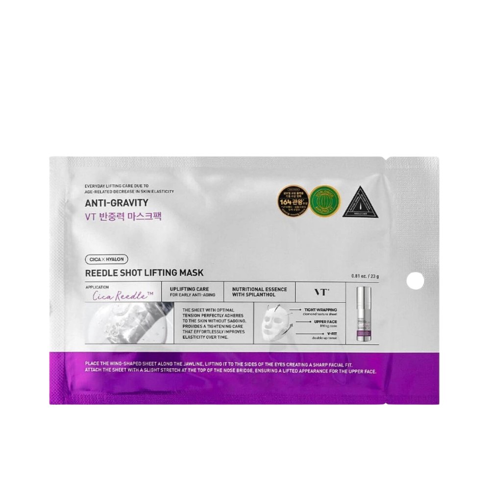 VT Cosmetics 1-pc Reedle Shot Anti-gravity Lifting Mask - 23g| في تي كوزمتيك ماسك شد فوري -23غرام