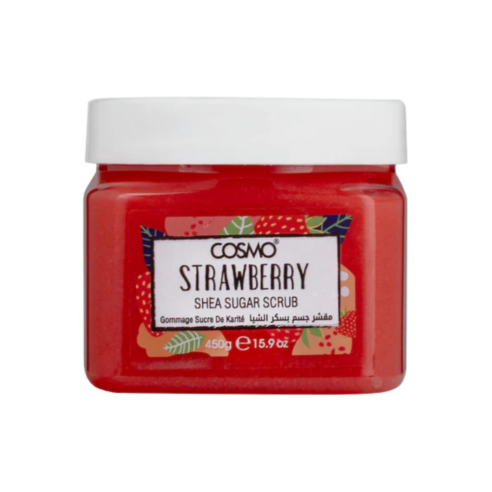 COSMO Strawberry Shea Sugar Scrub - 450g | كوزمو مقشر للجسم بالفراولة و الشيا - 450 غرام