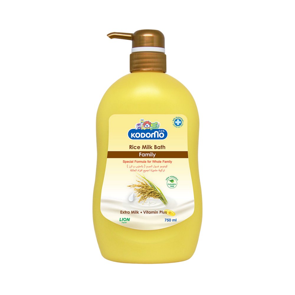KODOMO RICE MILK BATH -750ML | كودومو جل الاستحمام بحليب الأرز - 750 مل