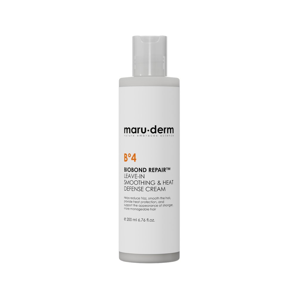 maru.derm BIOBOND REPAIR Leave-in Smoothing & Heat Defense Cream - 200ml | ماروديرم كريم الشعر لتنعيمه والحماية من الحرارة – 200 مل