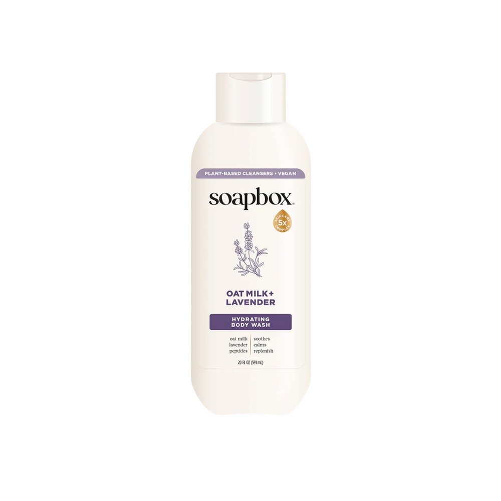 Soapbox Body Wash Oat Milk & Lavender - 591ml | سوب بوكس جل استحمام بحليب الشوفان و اللافندر - 591 مل