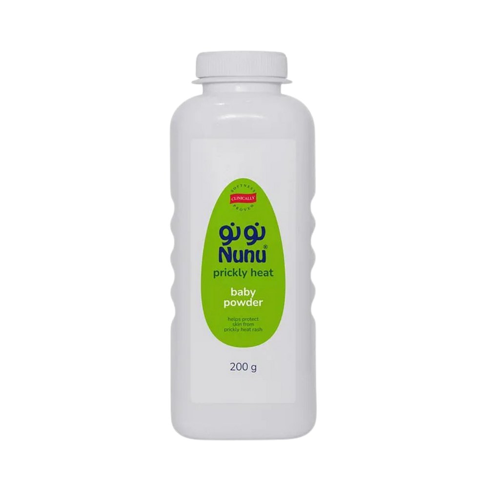 Nunu Baby Powder Prickly Heat - 200g | نونو بودرة ضد الطفح الحراري للأطفال - 200 جرام