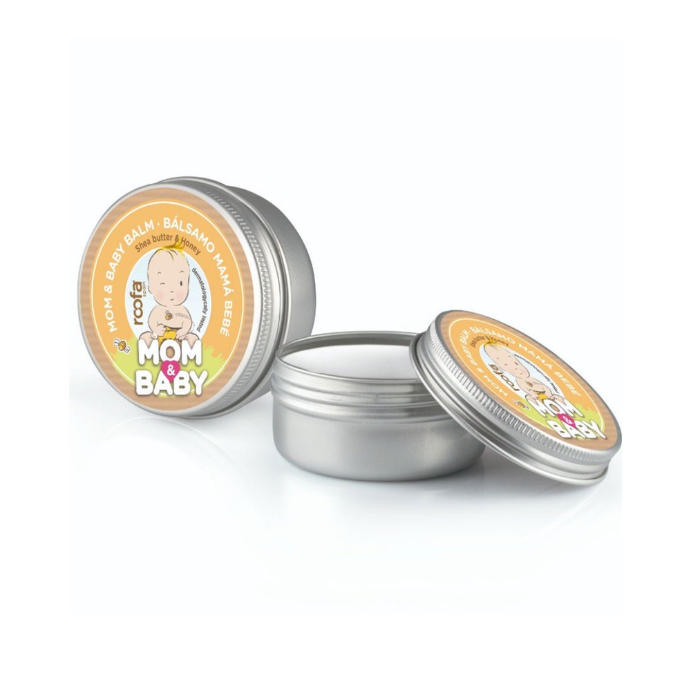 Roofa Mom & Baby Balm Balsamo Mama Bebe - 50 ml | روفا بلسم الام والطفل بزبدة الشيا-50 مل