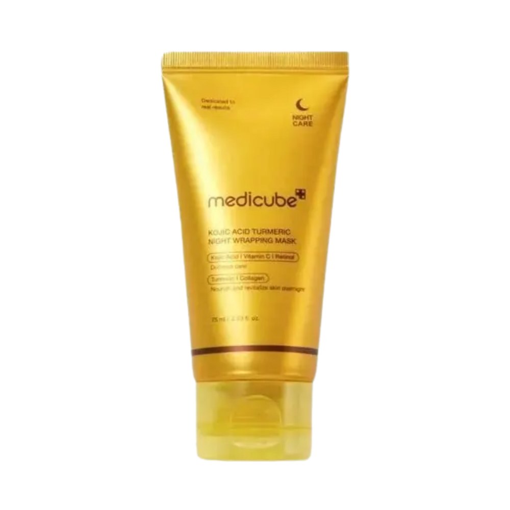Medicube Kojic Acid Turmeric Night Wrapping Mask - 75ml | ميدي كيوب ماسك ليلي بالكوجيك أسيد والكركم – 75 مل