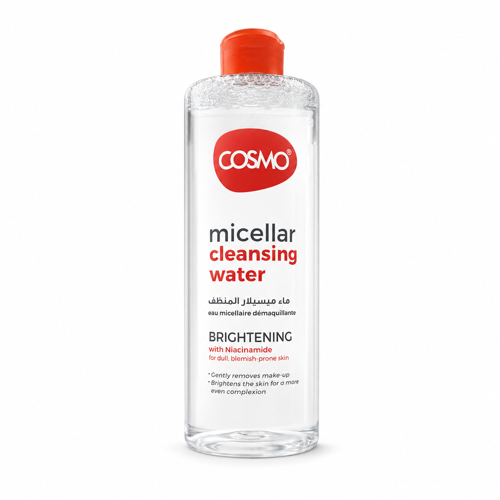 Cosmo Micellar Cleansing Water Brightening - 500ml | كوزمو ماء ميسيلار مزيل مكياج - 500 مل
