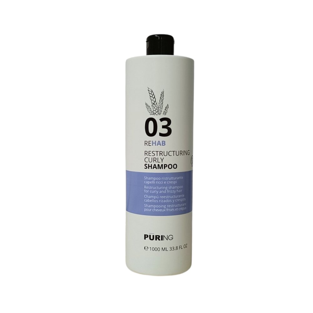 PURING Rehab Restructuring Curly Shampoo - 1000ml| بيورنك شامبو لترميم الشعر الكيرلي– 1000 مل