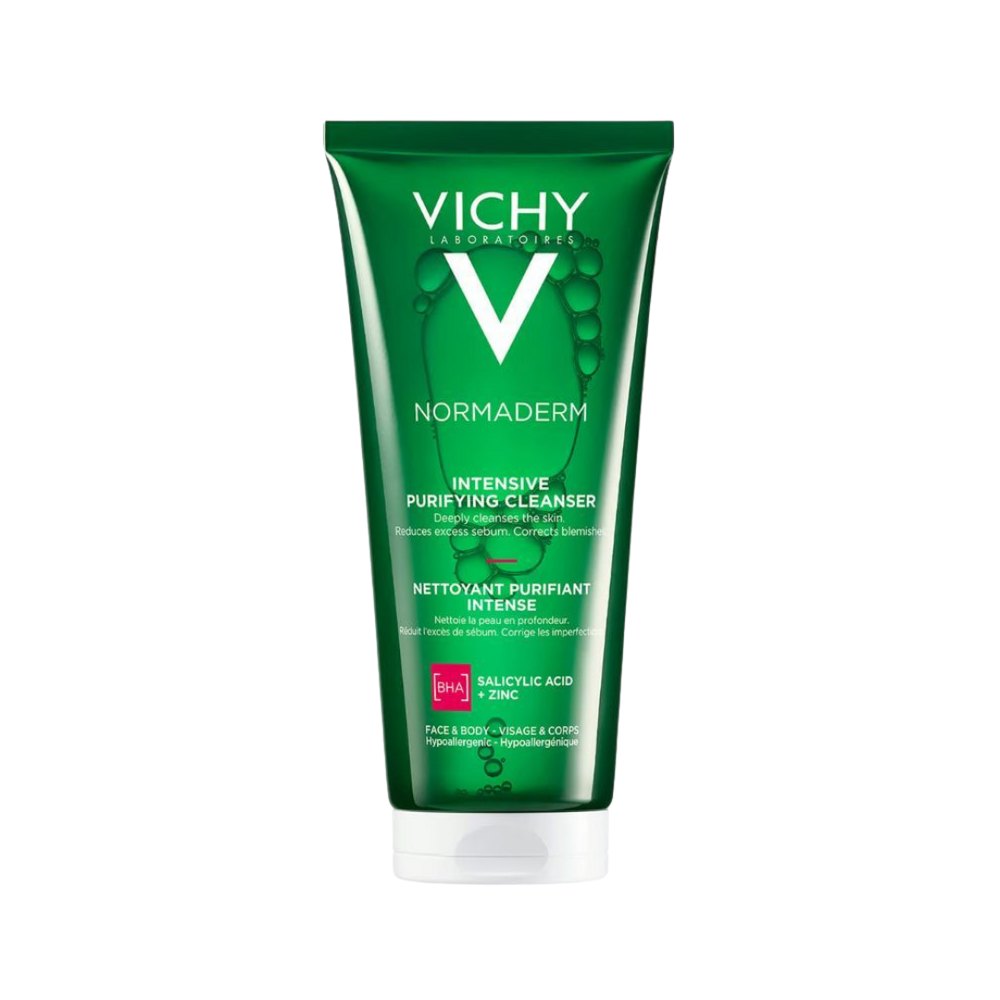 VICHY Normaderm Phytoaction Daily Deep Cleansing Gel - 200ml | فيشي غسول جيل للبشرة الدهنية بالسالسيليك أسيد - 200 مل