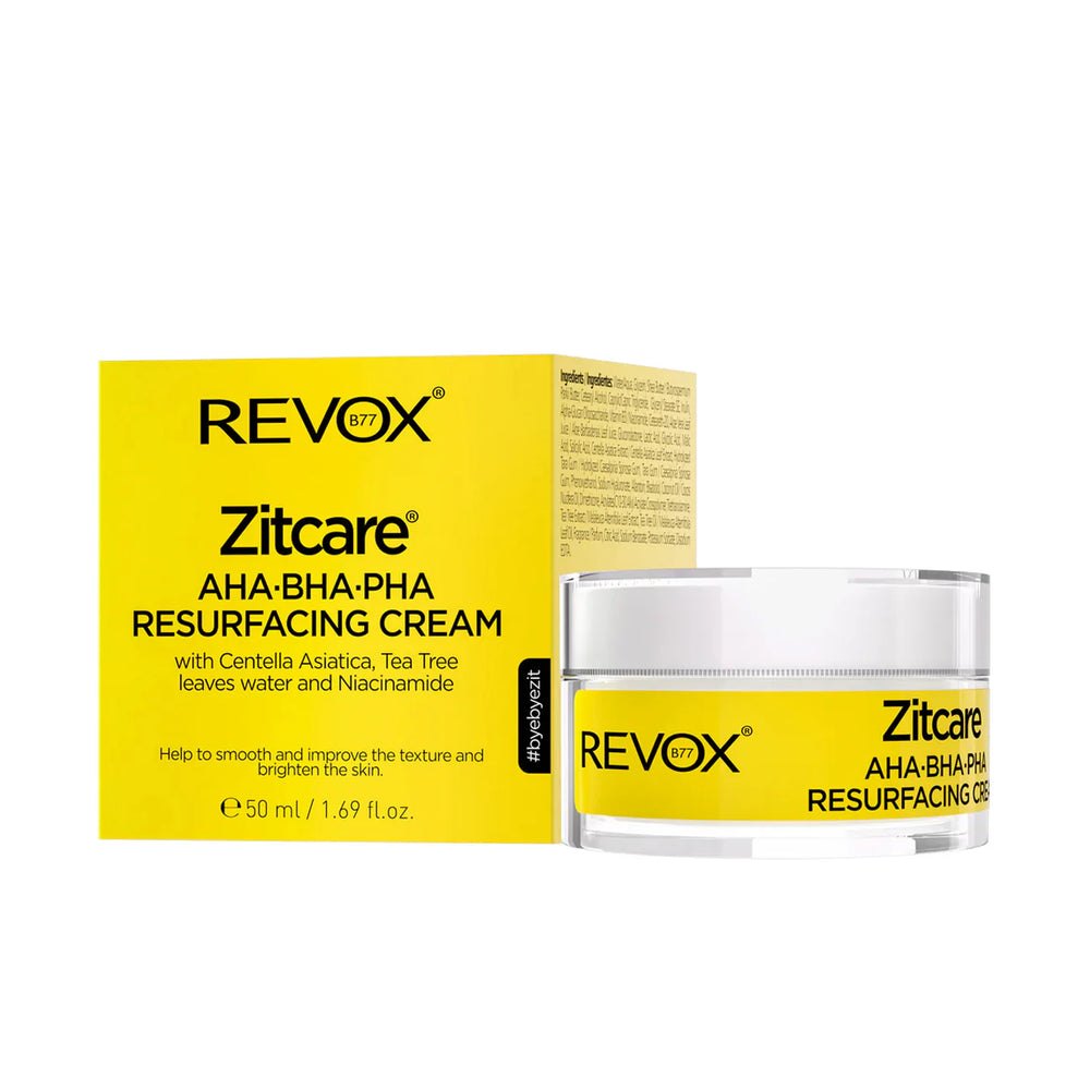 REVOX Zitcare AHA BHA PHA Resurfacing Cream - 50ml| ريفوكس كريم تجديد البشرة -50 مل