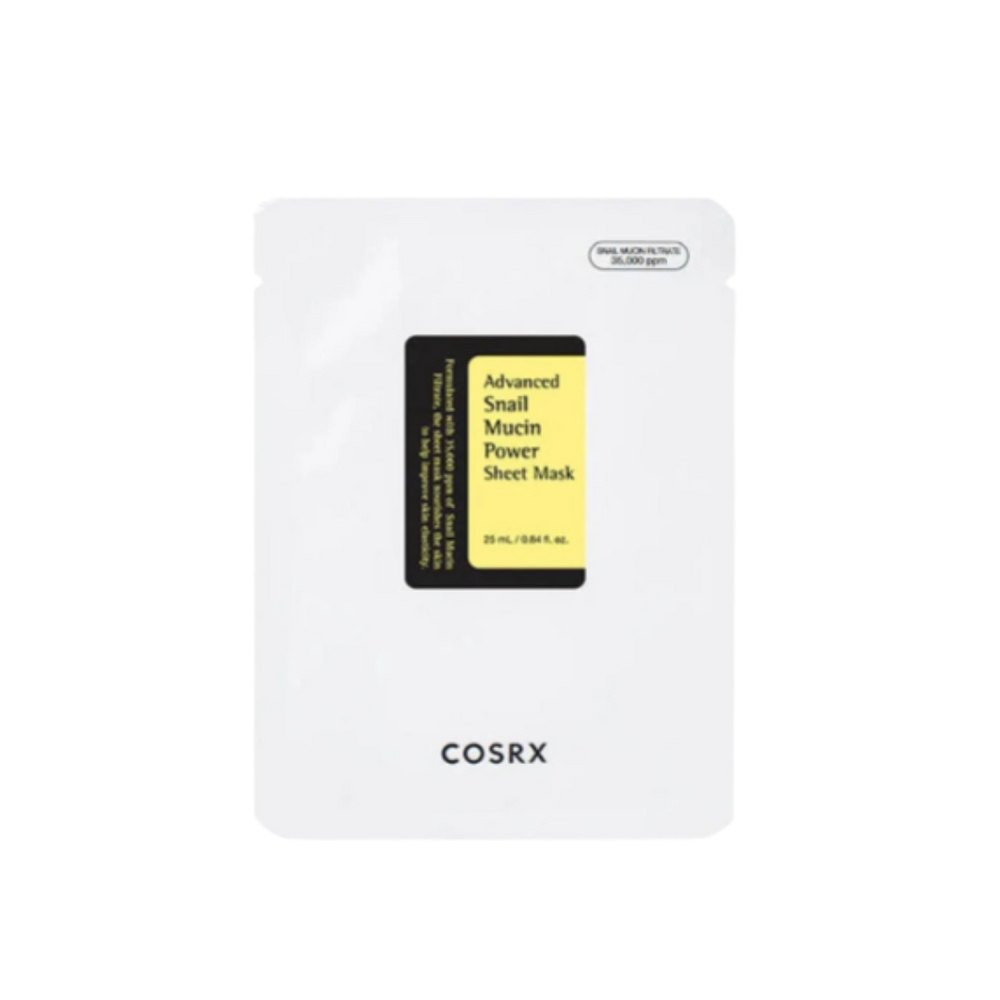 COSRX Advanced Snail Mucin Power Sheet Mask - 25ml | كوزركس ماسك ورقي مغطس بخلاصة الحلزون - 25مل