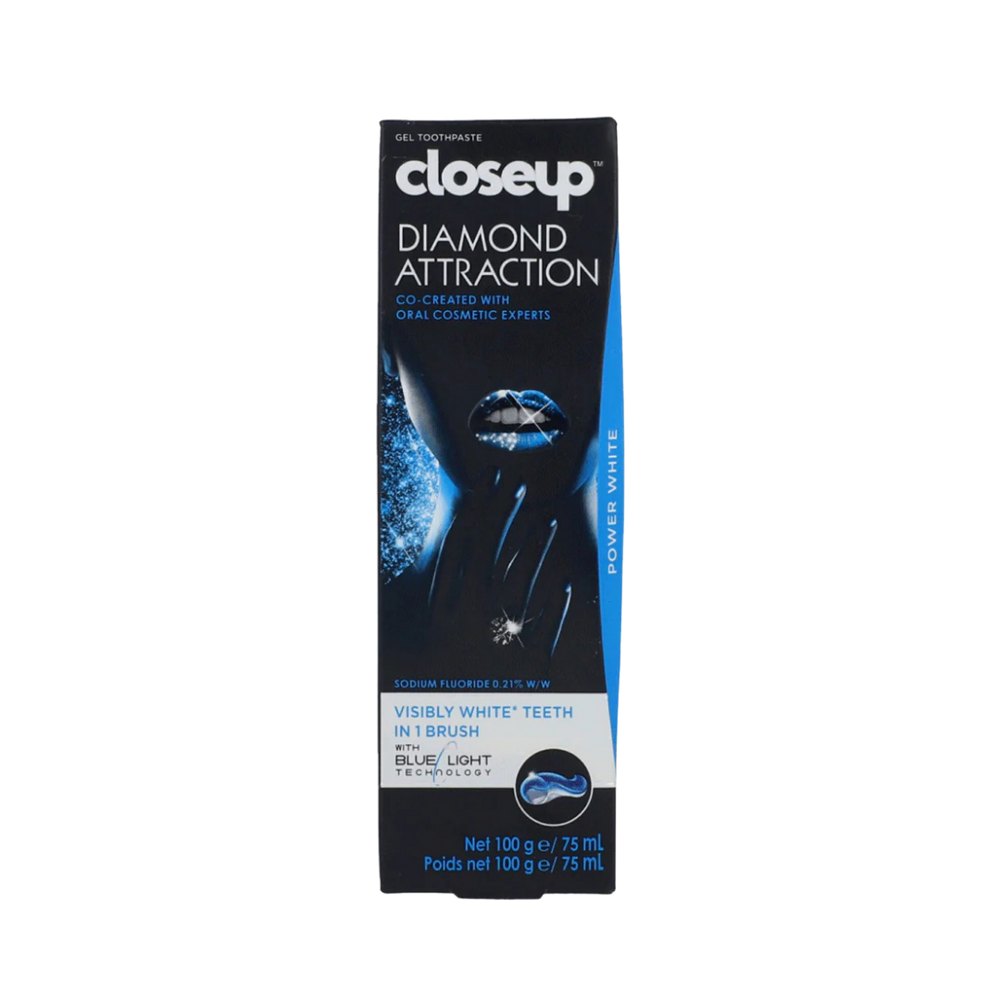 Signal Close-Up Toothpaste Diamond Attraction Power White - 75ml | سكنال معجون أسنان - 75 مل