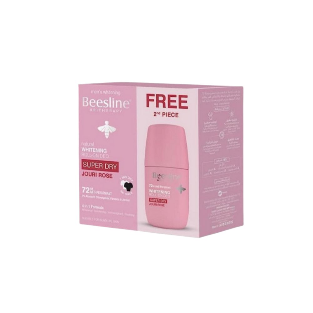 Whitening Roll On Deodorant Jouri Rose 1+1 Free Offer - 50ml |بيزلين وايتنينج ديودورانت رول اون سوبر دراي 1+1