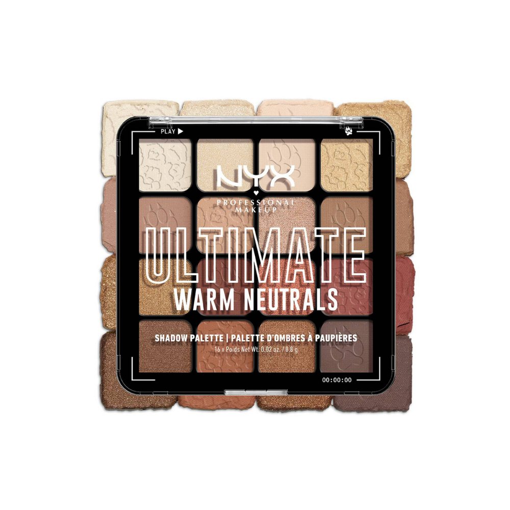 NYX Ultimate Warm Neutrals Shadow Palette - 0.8g | ان واي اكس باليت اي شادو - 0.8 غ