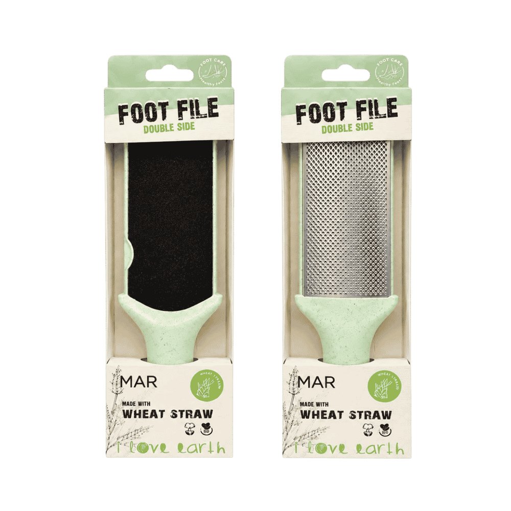 MAR Foot File Wheat Straw Light Green | مار مبرد القدمين ثنائي الجوانب - أخضر فاتح