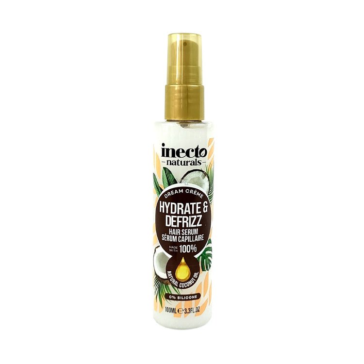 inecto natural Coconut Hair Serum with Pure Coconut Oil - 100ml | إنكتو سيروم زيت للشعر الجاف بزيت جوز الهند - 100 مل