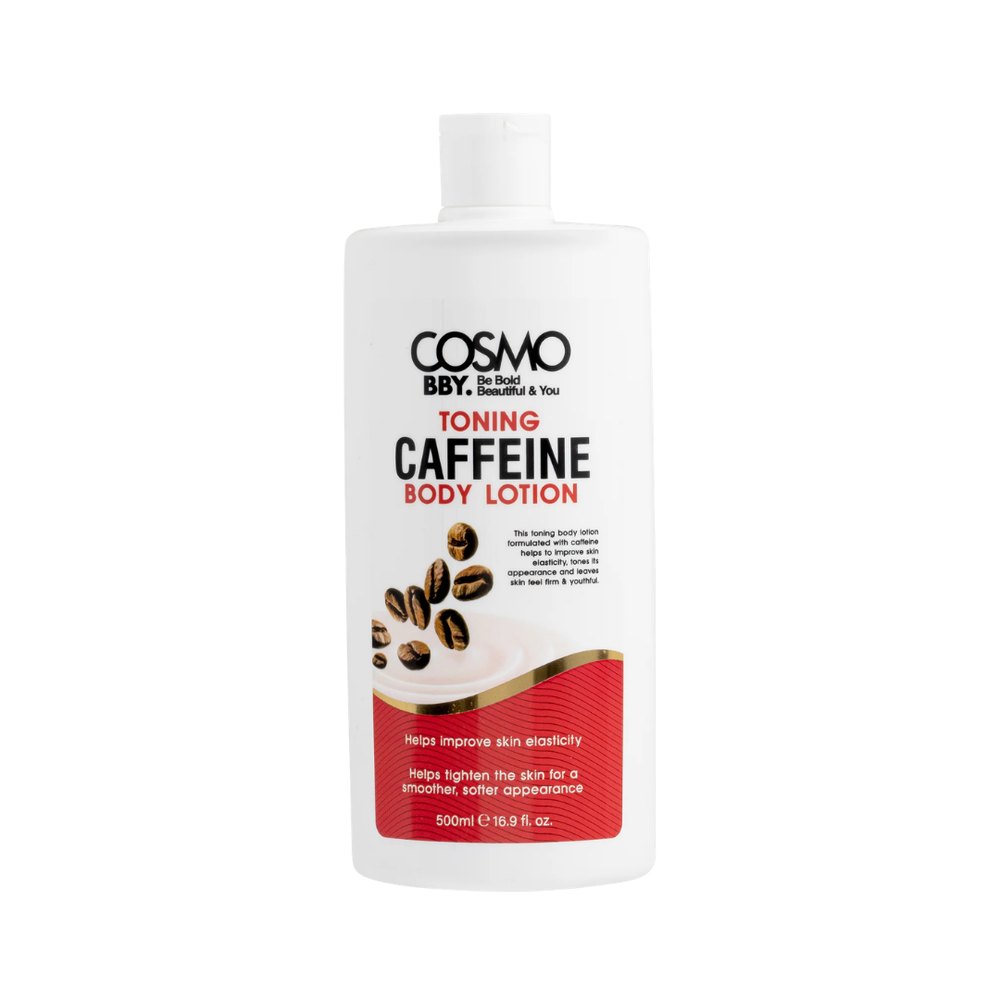 COSMO COSMETICS BBY TONING CAFFEINE BODY LOTION - 500ml |كوزمو كوزمتكس لوشن جسم بالكافيين – 500 مل