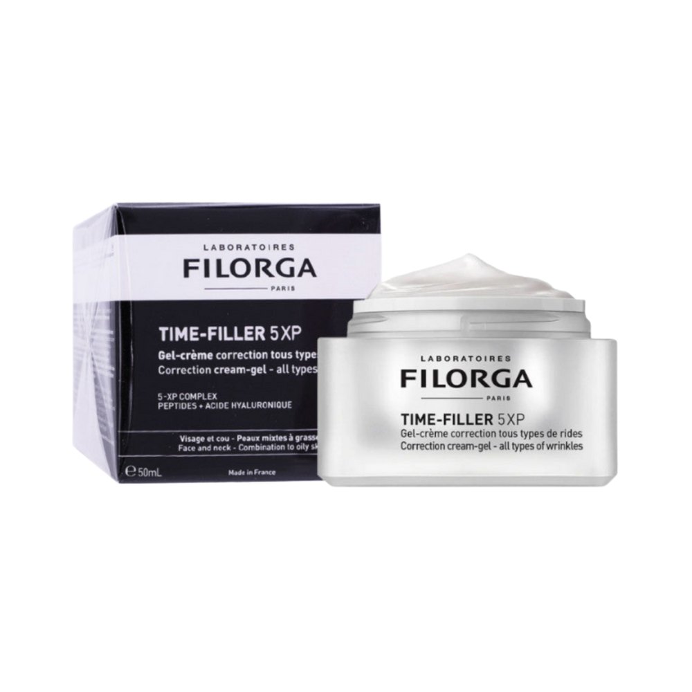 Filorga TIME-FILLER 5XP Correction Cream-Gel All Types of Wrinkles - 50ml | فيلورجا كريم مضاد للتجاعيد بتركيبة جل - 50 مل