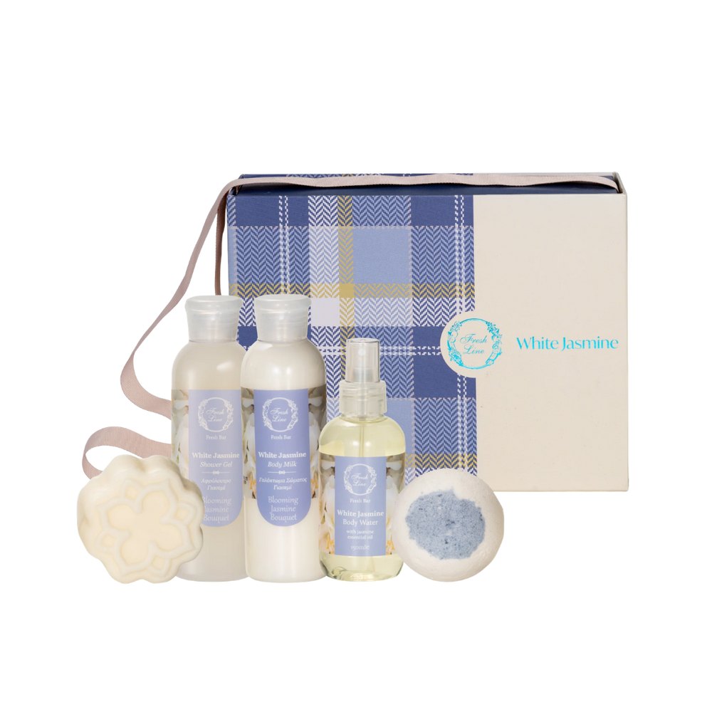 Fresh Line Promo White Jasmine Scented Body Lotion Set - 150ml | فريش لاين مجموعة العناية بالبشرة - 150مل