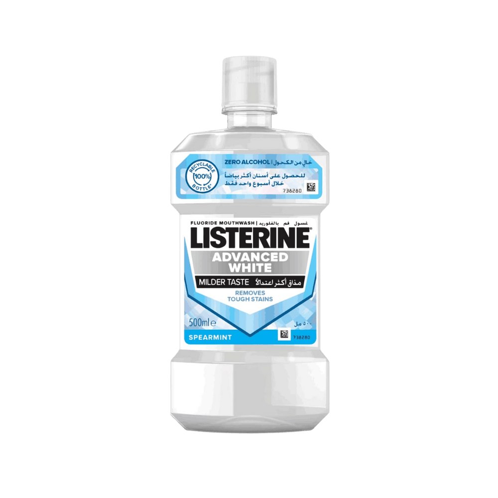 Listerine Advanced White - 250ml | ليسترين غسول فم بنكهة النعناع - 250مل